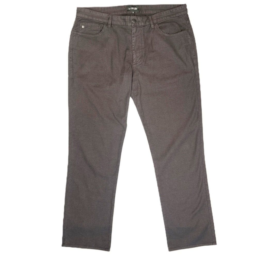 LINKSOUL Men’s Size 38‎ X 32 Brown Gray Casual 5-Pocket Golf Pants